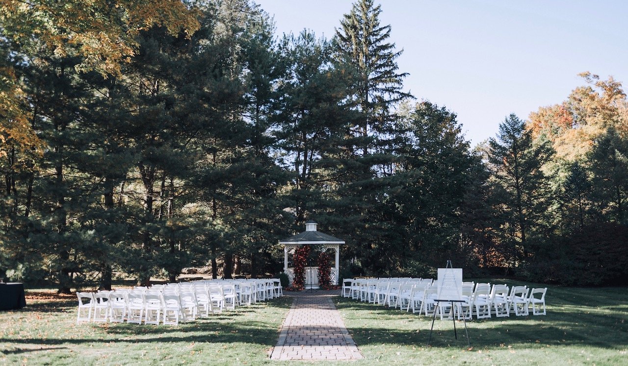 Outdoor ceremony space at the base of the Schunnemunk Mountainville